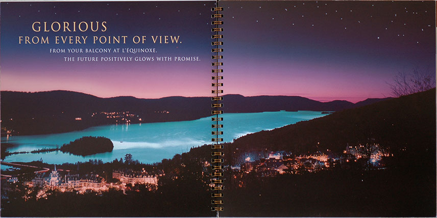 Mont Tremblant L'Equinox Intrawest Brochure, 101 Graphics, Graphic Design Mammoth Lakes, Palm Springs, Kamloops