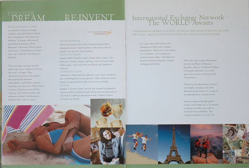 Mont Tremblant L'Equinox Intrawest Brochure, 101 Graphics, Graphic Design Mammoth Lakes, Palm Springs, Kamloops