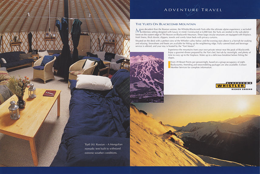 Mont Tremblant L'Equinox Intrawest Brochure, 101 Graphics, Graphic Design Mammoth Lakes, Palm Springs, Kamloops