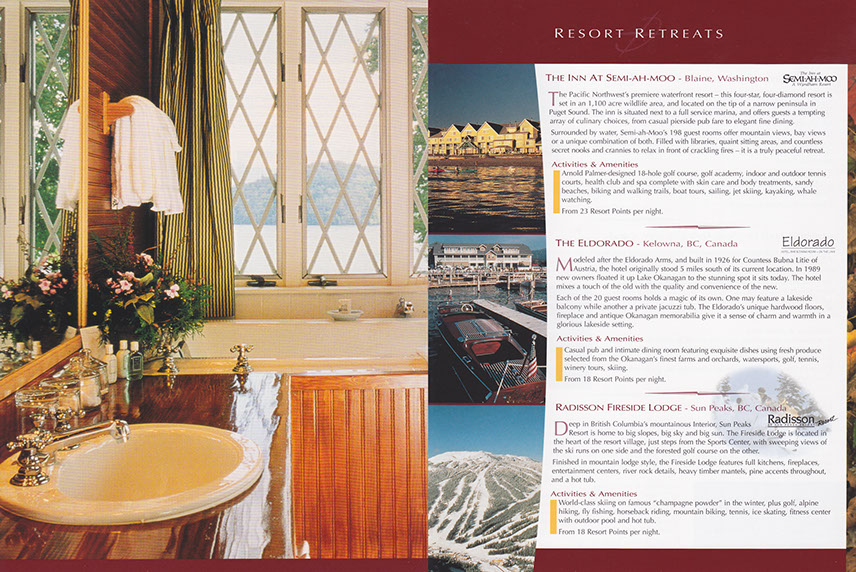 Mont Tremblant L'Equinox Intrawest Brochure, 101 Graphics, Graphic Design Mammoth Lakes, Palm Springs, Kamloops