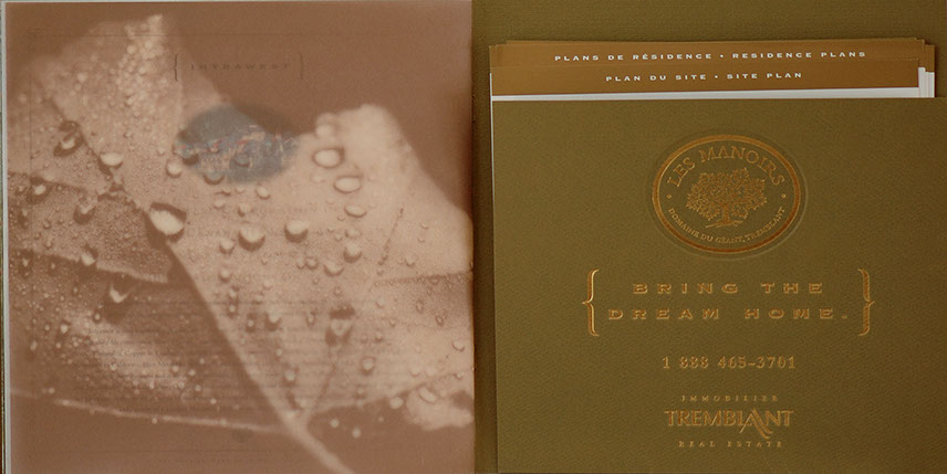 Mont Tremblant L'Equinox Intrawest Brochure, 101 Graphics, Graphic Design Mammoth Lakes, Palm Springs, Kamloops