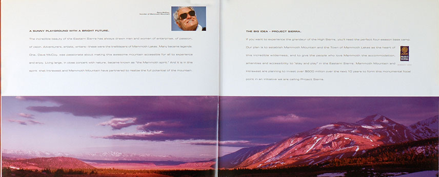 Mont Tremblant L'Equinox Intrawest Brochure, 101 Graphics, Graphic Design Mammoth Lakes, Palm Springs, Kamloops