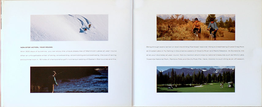 Mont Tremblant L'Equinox Intrawest Brochure, 101 Graphics, Graphic Design Mammoth Lakes, Palm Springs, Kamloops