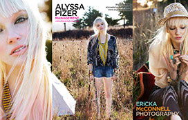 Ericka McConnell Photography Promos, 101 Graphics, Graphic Design, Mammoth Lakes, Palm Springs, Kamloops