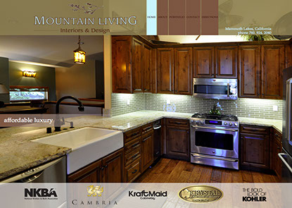 Mountain Living Interiors and Design Website, 101 Graphics, Graphic Design, Web Design, Mammoth Lakes, Palm Springs, Kamloops