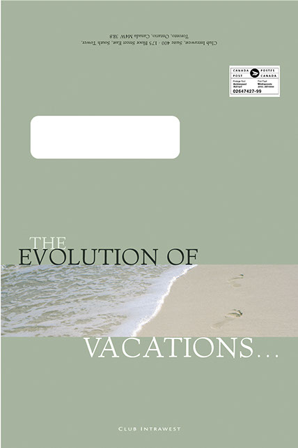 Club Intrawest sales Promo, 101 Graphics, Graphic Design Mammoth Lakes, Palm Springs, Kamloops