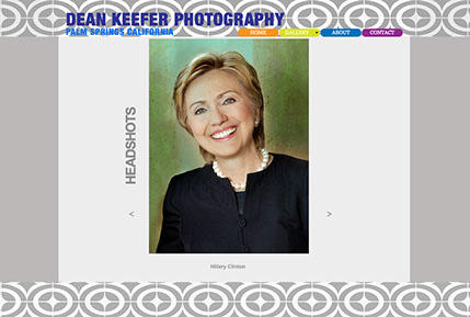 Dean Keefer Photography Website, 101 Graphics, Graphic Design, Web Design, Mammoth Lakes, Palm Springs, Kamloops